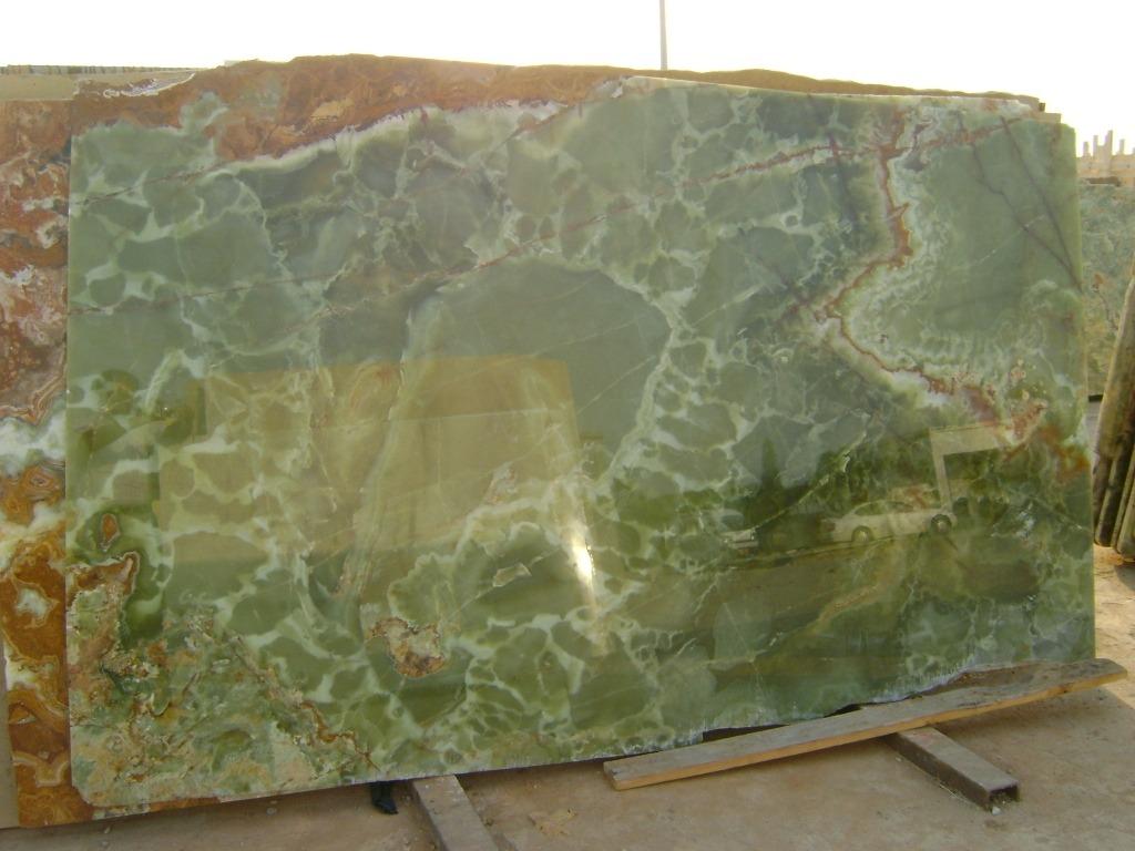 Dark Green Onyx Slab