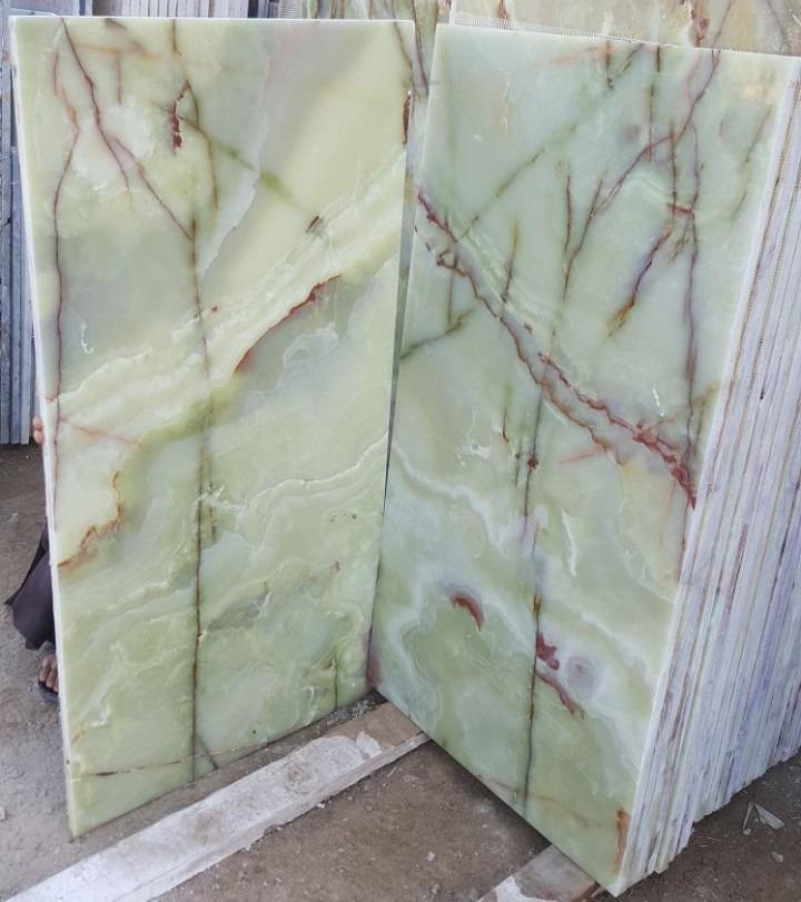 Light Green Onyx Slab