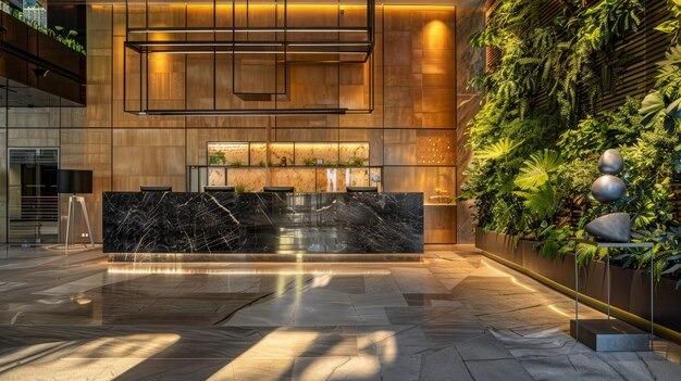 Luxury Resort Lobby Onyx Reception