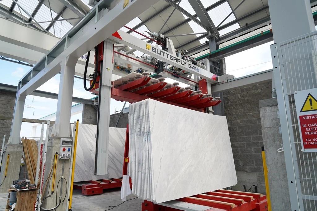 Slabs processing and polishing line